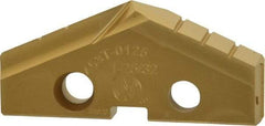 Allied Machine and Engineering - 1-25/32" Diam x 1/4" Thick, Seat Code 3, 132° Included Angle Spade Drill Insert - TiN Coated, Cobalt, Series GEN2 T-A - USA Tool & Supply