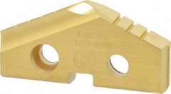 Allied Machine and Engineering - 1-9/32" Diam x 3/16" Thick, Seat Code 2, 132° Included Angle Spade Drill Insert - TiN Coated, High Speed Steel, Series T-A - USA Tool & Supply