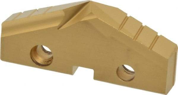 Allied Machine and Engineering - 2-1/32" Diam x 5/16" Thick, Seat Code 4, 132° Included Angle Spade Drill Insert - TiN Coated, High Speed Steel, Series GEN2 T-A - USA Tool & Supply
