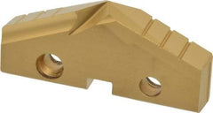 Allied Machine and Engineering - 2-1/32" Diam x 5/16" Thick, Seat Code 4, 132° Included Angle Spade Drill Insert - TiN Coated, High Speed Steel, Series GEN2 T-A - USA Tool & Supply