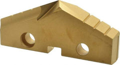 Allied Machine and Engineering - 2-3/32" Diam x 5/16" Thick, Seat Code 4, 132° Included Angle Spade Drill Insert - TiN Coated, High Speed Steel, Series GEN2 T-A - USA Tool & Supply