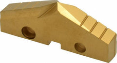 Allied Machine and Engineering - 2-5/32" Diam x 5/16" Thick, Seat Code 4, 132° Included Angle Spade Drill Insert - TiN Coated, High Speed Steel, Series GEN2 T-A - USA Tool & Supply