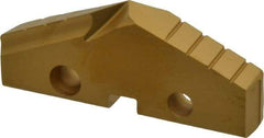 Allied Machine and Engineering - 2-3/16" Diam x 5/16" Thick, Seat Code 4, 132° Included Angle Spade Drill Insert - TiN Coated, High Speed Steel, Series GEN2 T-A - USA Tool & Supply