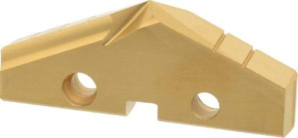 Allied Machine and Engineering - 2-5/16" Diam x 5/16" Thick, Seat Code 4, 132° Included Angle Spade Drill Insert - TiN Coated, High Speed Steel, Series GEN2 T-A - USA Tool & Supply