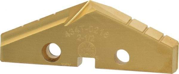 Allied Machine and Engineering - 2-1/2" Diam x 5/16" Thick, Seat Code 4, 132° Included Angle Spade Drill Insert - TiN Coated, High Speed Steel, Series GEN2 T-A - USA Tool & Supply