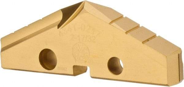 Allied Machine and Engineering - 2-17/32" Diam x 5/16" Thick, Seat Code 4, 132° Included Angle Spade Drill Insert - TiN Coated, High Speed Steel, Series GEN2 T-A - USA Tool & Supply