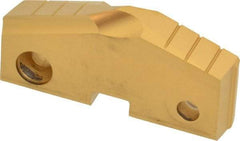 Allied Machine and Engineering - 2-9/16" Diam x 7/16" Thick, Seat Code 5, 144° Included Angle Spade Drill Insert - TiN Coated, High Speed Steel, Series T-A - USA Tool & Supply