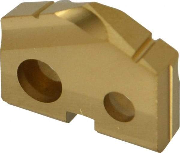 Allied Machine and Engineering - 9/16" Diam x 1/8" Thick, Seat Code 0, 132° Included Angle Spade Drill Insert - TiN Coated, Carbide, Grade K20, Series T-A - USA Tool & Supply
