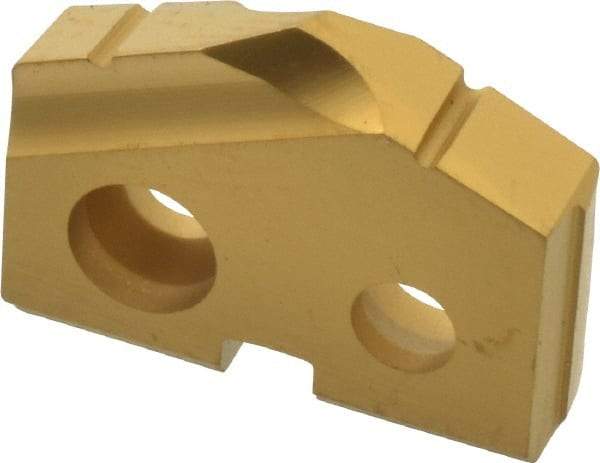 Allied Machine and Engineering - 37/64" Diam x 1/8" Thick, Seat Code 0, 132° Included Angle Spade Drill Insert - TiN Coated, Carbide, Grade K20, Series T-A - USA Tool & Supply