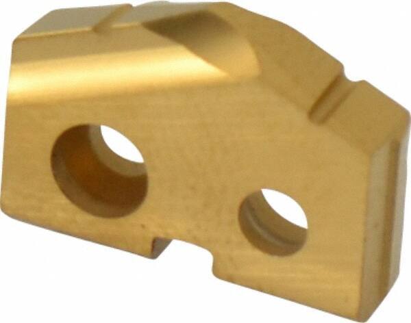 Allied Machine and Engineering - 19/32" Diam x 1/8" Thick, Seat Code 0, 132° Included Angle Spade Drill Insert - TiN Coated, Carbide, Grade K20, Series T-A - USA Tool & Supply