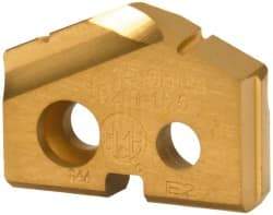 Allied Machine and Engineering - 15.5mm Diam x 1/8" Thick, Seat Code 0, 132° Included Angle Spade Drill Insert - TiN Coated, Carbide, Grade K20, Series T-A - USA Tool & Supply