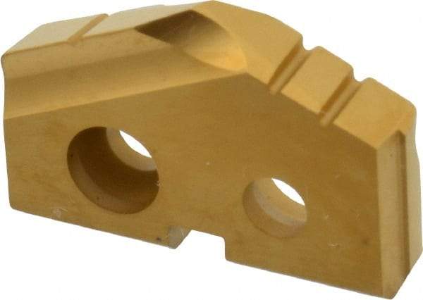 Allied Machine and Engineering - 21/32" Diam x 1/8" Thick, Seat Code 0, 132° Included Angle Spade Drill Insert - TiN Coated, Carbide, Grade K20, Series T-A - USA Tool & Supply