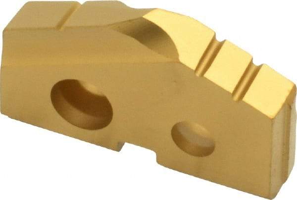 Allied Machine and Engineering - 11/16" Diam x 1/8" Thick, Seat Code 0, 132° Included Angle Spade Drill Insert - TiN Coated, Carbide, Grade K20, Series T-A - USA Tool & Supply