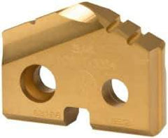 Allied Machine and Engineering - 3/4" Diam x 5/32" Thick, Seat Code 1, 132° Included Angle Spade Drill Insert - TiN Coated, Carbide, Grade K20, Series T-A - USA Tool & Supply