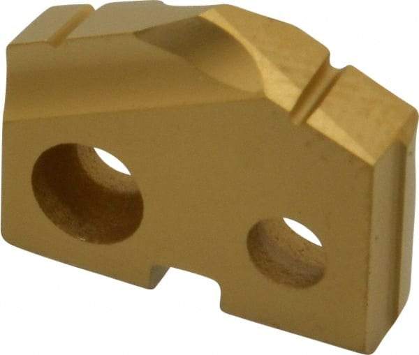 Allied Machine and Engineering - 17/32" Diam x 1/8" Thick, Seat Code 0, 132° Included Angle Spade Drill Insert - TiN Coated, Carbide, Grade P40, Series T-A - USA Tool & Supply