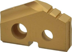 Allied Machine and Engineering - 21/32" Diam x 1/8" Thick, Seat Code 0, 132° Included Angle Spade Drill Insert - TiN Coated, Carbide, Grade P40, Series T-A - USA Tool & Supply