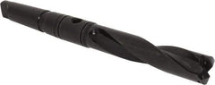 Allied Machine and Engineering - Series 2.5, 1-3/16 to 1-3/8" Diam, 4MT Taper Shank, Helical Flute Spade Drill - 5-3/8" Max Depth, 8-37/64" Body Length, 13-1/16" OAL, Intermediate Length, Through Coolant - USA Tool & Supply