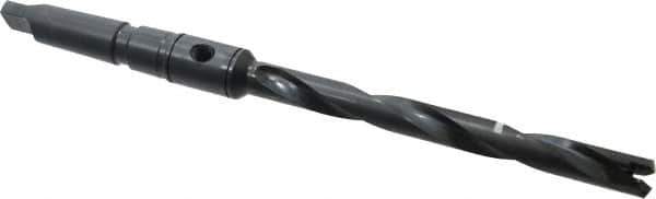 Allied Machine and Engineering - Series 1, 45/64 to 15/16" Diam, 3MT Taper Shank, Helical Flute Spade Drill - 6-3/4" Max Depth, 9-39/64" Body Length, 13-5/32" OAL, Standard Length, Through Coolant - USA Tool & Supply