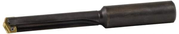 Allied Machine and Engineering - Series 2.5, 1-3/16 to 1-3/8" Diam, 1" Diam Straight Shank, Straight Flute Spade Drill - 7-3/8" Max Depth, 8-41/64" Body Length, 12" OAL, Standard Length, Through Coolant - USA Tool & Supply