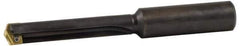 Allied Machine and Engineering - Series 2.5, 1-3/16 to 1-3/8" Diam, 1-1/4" Diam Straight Shank, Straight Flute Spade Drill - 7-3/8" Max Depth, 8-41/64" Body Length, 12" OAL, Standard Length, Through Coolant - USA Tool & Supply