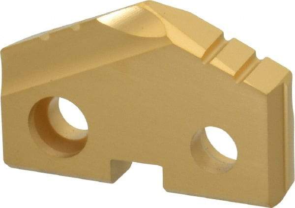 Allied Machine and Engineering - 1" Diam x 3/16" Thick, Seat Code 2, 132° Included Angle Spade Drill Insert - TiN Coated, Carbide, Grade K20, Series T-A - USA Tool & Supply