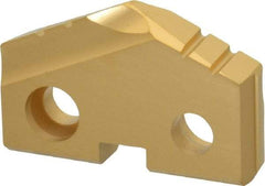 Allied Machine and Engineering - 1" Diam x 3/16" Thick, Seat Code 2, 132° Included Angle Spade Drill Insert - TiN Coated, Carbide, Grade K20, Series T-A - USA Tool & Supply