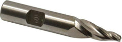 Made in USA - 10° Taper Angle per Side, 5/32" Small End Diam, 1" LOC, High Speed Steel 3 Flute Tapered Square End Mill - 3-1/8" OAL, 1/2" Shank Diam - USA Tool & Supply