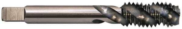 Balax - 7/16-20 UNF 3 Flute Modified Bottoming Spiral Flute Tap - Powdered Metal, Bright Finish, 3-5/32" OAL, Right Hand Flute, Right Hand Thread, H5, Series BX200 - USA Tool & Supply