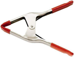 Bessey - 5" Jaw Opening Capacity, 4" Throat Depth, Spring Clamp - Steel Body, Vinyl Handle, Vinyl Tip, 10" OAL - USA Tool & Supply