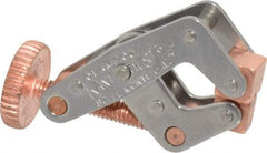 Kant Twist - 200 Lb, 3/4" Max Opening, 3/8" Open Throat Depth, 3/8" Closed Throat Depth, Cantilever Clamp - High Tensile Steel Jaw, Round Handle, 1-1/2" OAL, 1-3/8" Max Width - USA Tool & Supply