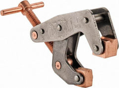 Kant Twist - 350 Lb, 1" Max Opening, 1/2" Open Throat Depth, 1/2" Closed Throat Depth, Cantilever Clamp - High Tensile Steel Jaw, T-Handle, 2-1/8" OAL, 1-3/4" Max Width - USA Tool & Supply