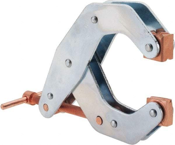 Kant Twist - 1,700 Lb, 4-1/2" Max Opening, 2-1/4" Open Throat Depth, 3-13/16" Closed Throat Depth, Cantilever Clamp - High Tensile Steel Jaw, T-Handle, 7" OAL, 6-3/4" Max Width - USA Tool & Supply