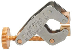 Kant Twist - 350 Lb, 1" Max Opening, 1/2" Open Throat Depth, 1/2" Closed Throat Depth, Cantilever Clamp - High Tensile Steel Jaw, Round Handle, 2-1/8" OAL, 1-3/4" Max Width - USA Tool & Supply