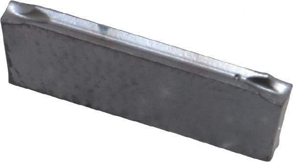 Iscar - DGN2202 J IC908 Grade, 0.0866" Cutting Width, Carbide Cutoff Insert - 0° Neutral Lead Angle, 0.0079" Cnr Rad, TiAlN Coated, Double End - USA Tool & Supply