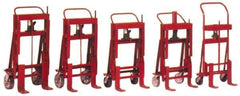 Wesco Industrial Products - 8,000 Lb Capacity, 6" Lift Twin Machinery Mover - 1-1/8" Min Lift Height, 6" Fork Length, 23" Overall Width - USA Tool & Supply