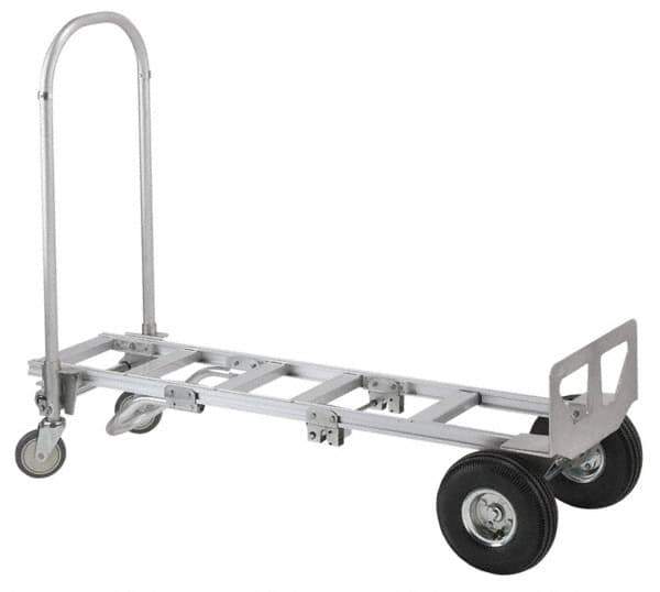 Value Collection - 61-1/2" OAH Hand Truck - Dual Loop Handle, Aluminum - USA Tool & Supply