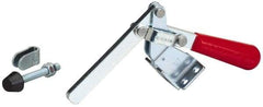 De-Sta-Co - 375 Lb Holding Capacity, Vertical Handle, Manual Hold Down Toggle Clamp - 60° Handle Movement, 185° Bar Opening, Solid Bar, Flanged Base, Carbon Steel - USA Tool & Supply