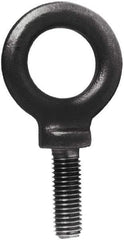 Made in USA - 4,000 Lb Capacity, Steel, 5/8-11 Thread, Fixed Lifting Eye Bolt - Fully Threaded, 1-3/4" Shank, 1-3/4" Thread Length, Shoulder - USA Tool & Supply