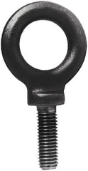 Made in USA - 32,300 Lb Capacity, Steel, 2 - 4-1/2 Thread, Fixed Lifting Eye Bolt - USA Tool & Supply