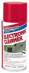 Berryman Products - Light Hydrotreated Naphtha Electrical Cleaner - 4.5 oz Aerosol Can - USA Tool & Supply