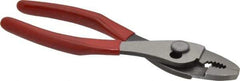 Proto - 6-11/16" OAL, 1-15/16" Jaw Length x 1-1/16" Jaw Width, Long Nose Wire Cutter Pliers - Standard Jaw, Thin Nose Head, Plastisol Handles - USA Tool & Supply