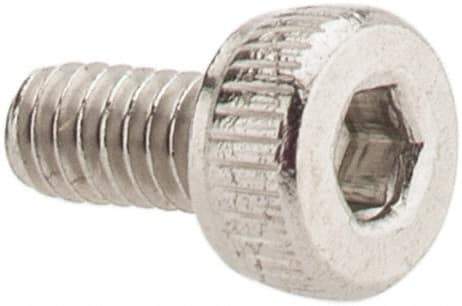 Value Collection - M2x0.40 Metric Coarse Hex Socket Drive, Socket Cap Screw - Grade 18-8 & Austenitic A2 Stainless Steel, Fully Threaded, 4mm Length Under Head - USA Tool & Supply