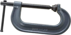 Wilton - Regular-Duty 4" Max Opening, 2-5/16" Throat Depth, Forged Steel Standard C-Clamp - 3,700 Lb Capacity, 0" Min Opening, Standard Throat Depth - USA Tool & Supply