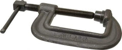 Wilton - Heavy-Duty 4" Max Opening, 2-1/4" Throat Depth, Forged Steel Standard C-Clamp - 10,000 Lb Capacity, 0" Min Opening, Standard Throat Depth, Cold Drawn Steel Screw - USA Tool & Supply