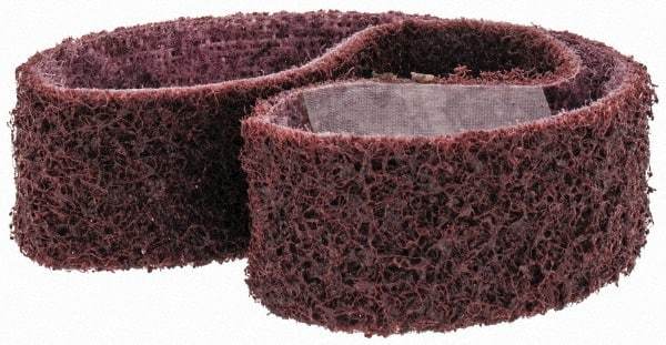 3M - 1" Wide x 18" OAL, Aluminum Oxide Abrasive Belt - Aluminum Oxide, Medium, Nonwoven, Series SC-BS - USA Tool & Supply