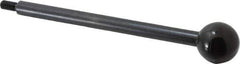 Gibraltar - 1/4-20 Stem, 1" Knob Diam, 3/8" Shaft Diam, Gear Lever Arm with Ball Knob - 1/2" Thread Length, 6" Handle Length, Carbon Steel Shaft, Plastic Knob - USA Tool & Supply