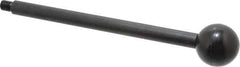 Gibraltar - 3/8-16 Stem, 1-3/8" Knob Diam, 1/2" Shaft Diam, Gear Lever Arm with Ball Knob - 1/2" Thread Length, 8" Handle Length, Carbon Steel Shaft, Plastic Knob - USA Tool & Supply