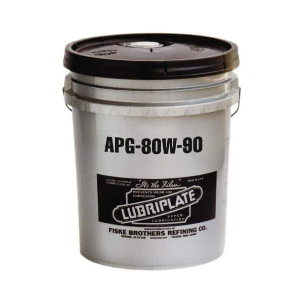 Lubriplate - 5 Gal Pail, Mineral Gear Oil - 15°F to 280°F, 650 SUS Viscosity at 100°F, 84 SUS Viscosity at 210°F, ISO 100 - USA Tool & Supply