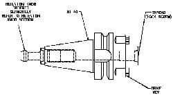 Collis Tool - CAT50 Taper Shank 1-1/2" Pilot Diam Shell Mill Holder - 6" Flange to Nose End Projection, 3.94" Nose Diam, 3/4-16 Lock Screw - Exact Industrial Supply