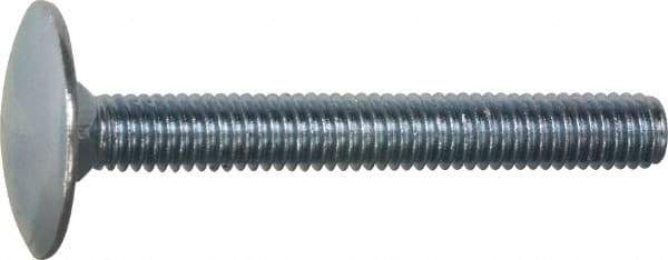 Value Collection - 5/16-18, 1-1/2" Length Under Head, Step Bolt - 1-1/16" Head Diam, 1006-1050 Steel, Zinc-Plated Finish - USA Tool & Supply